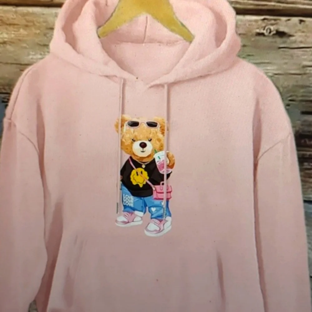 SALE NWT BOUGIE BEAR HOODIE - XXL - Picture 1 of 2